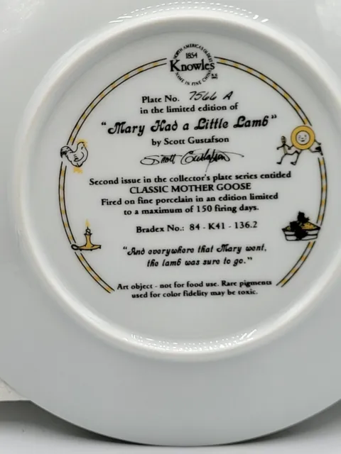 Knowles  "Mary Had A Little Lamb" By Scott  Gustafson  Mother Goose Edition 2