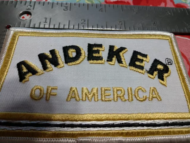 P ANDEKER OF AMERICA BEER PATCH OR CAP JACKET OR UNIFORM 4 1/4 x 2 3/4 large 2