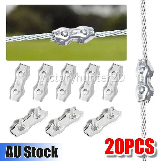 20X ELECTRIC FENCE Poly Wire Joiner Rope Braid Connector Fencing