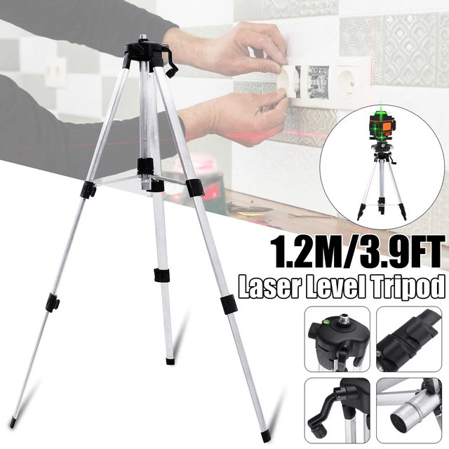 1.2M Baustativ Laserstativ Nivelliergerät Laser Nivellierstativ Stativ  △ ﹤