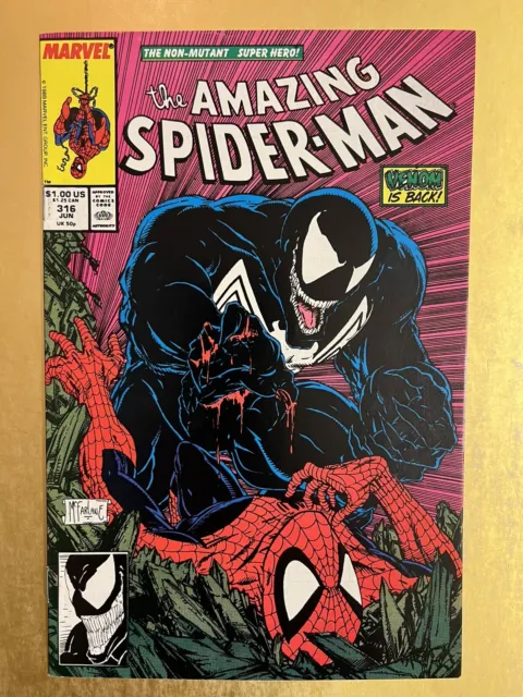 Amazing Spider-Man #316 Todd McFarlane 1st Venom Cover 1989 VF/NM 🕷️👀🔥