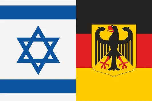 U24 Tischflagge Deutschland - Mit Adler & 16 Bundesländer Wappen