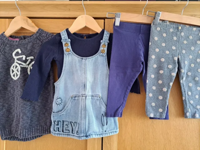 Girls 12-18 months clothes bundle | Next Zara H&M | Jumper Dress Leggings