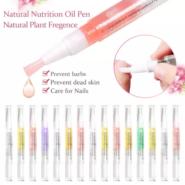 Nail Art Cuticle Revitalizer Oil Pen Brush Treatment Care Manicure Nutrition AU