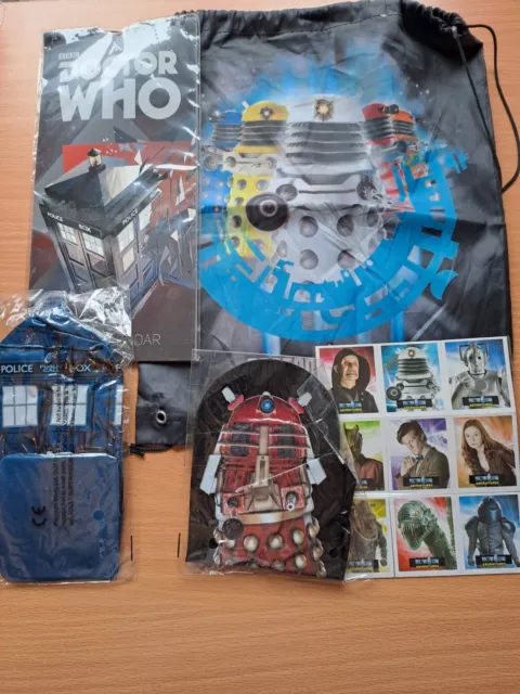 doctor who bundle job lot Magazine Gift Bag 2016 Calendar New Sealed