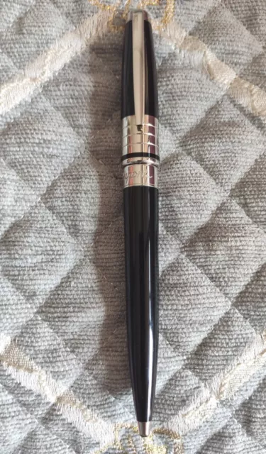 S.T. Dupont Black Lacquer and Palladium Trim Ballpoint Pen