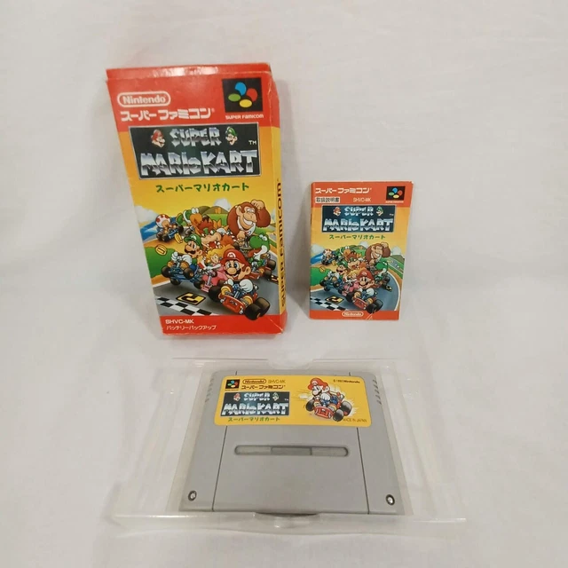 NINTENDO SUPER FAMICOM SFC Super Mario Kart Complete CIB Japan NTSC-J ...