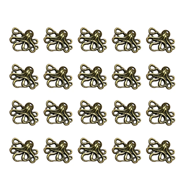 20 Stück Alloy Octopus Anhänger Charms DIY Schmuck Herstellung Zubehör für