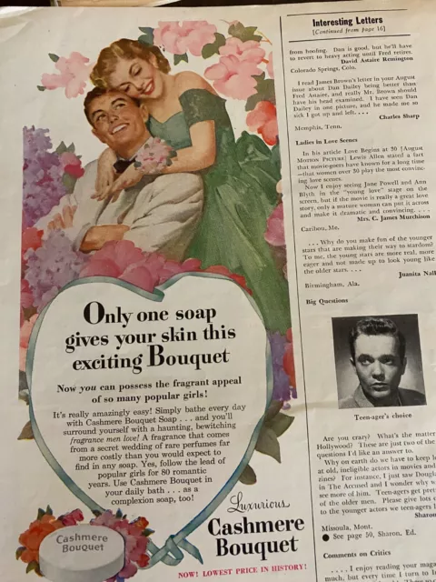 Cashmere Bouquet Soap, Vintage Print Ad, a