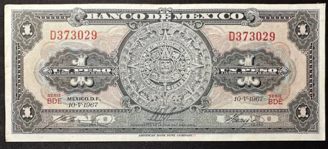 Mexico 1 Peso 1967 sn. D 373