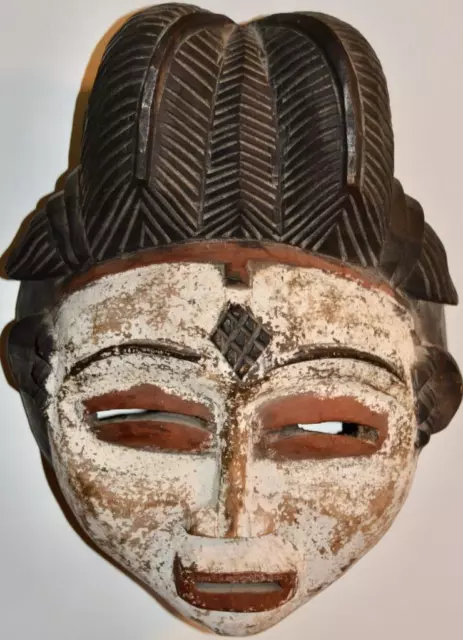 Punu Wooden Tribal Mask Gabon Africa