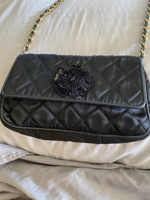 Chanel black satin quilt - Gem