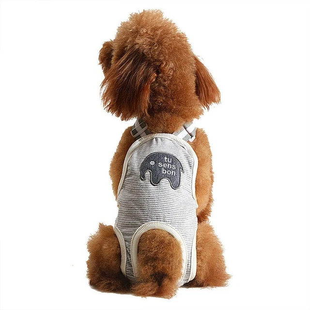 Pantalones lavables para período pañales para perro banda para vientre hembra macho perro almohadillas para perro