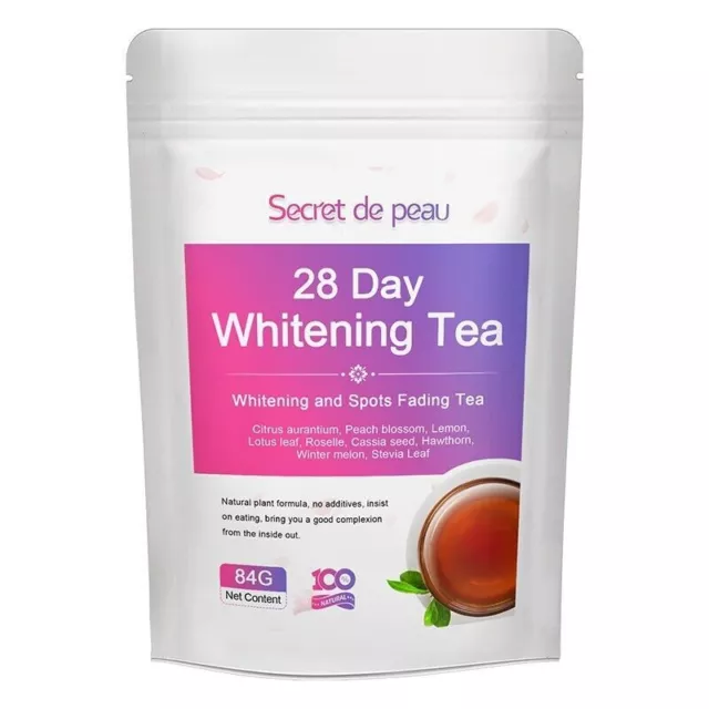 28 Day Skin Whitening Tea Bags Skin Lightening For Dark Skin Free Shipping