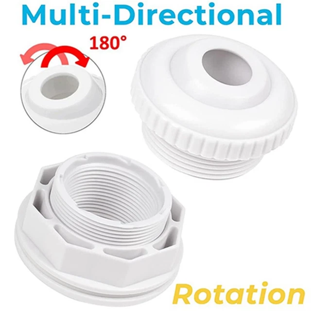 ABOVE GROUND POOL Complete Return Outlet Jet Fitting with Eyeball and