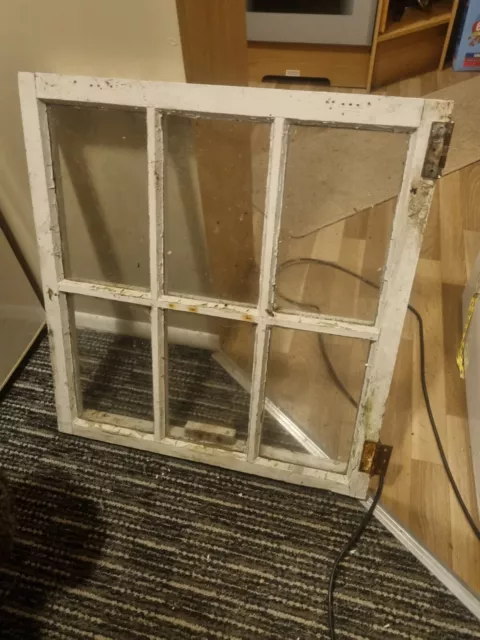 Reclaimed Old Georgian 6 Panel Wooden Window