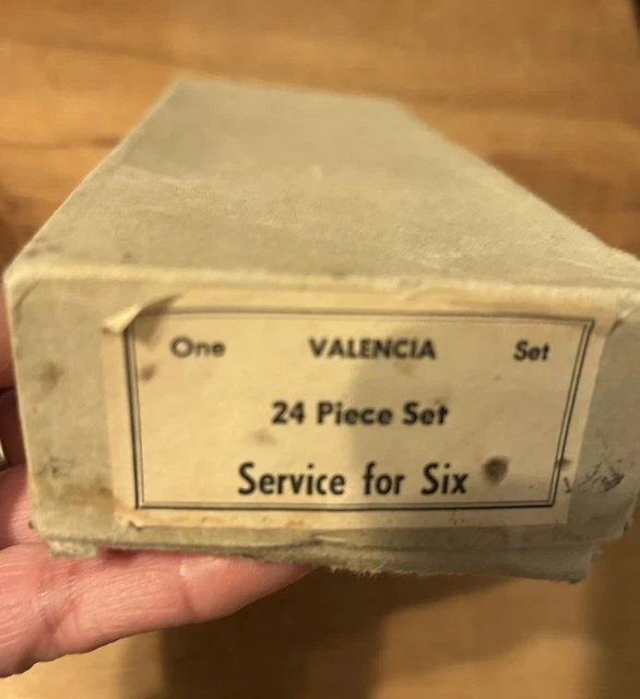 VINTAGE 20 PIECE Silverware Valencia Silverplate Set Steel Knives