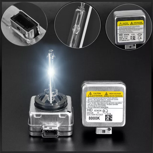 2 Ampoules D1S 35W 12V 6000K 8000K Feu Xenon Lampe Avec Phare Bi Hid Xenon E-4