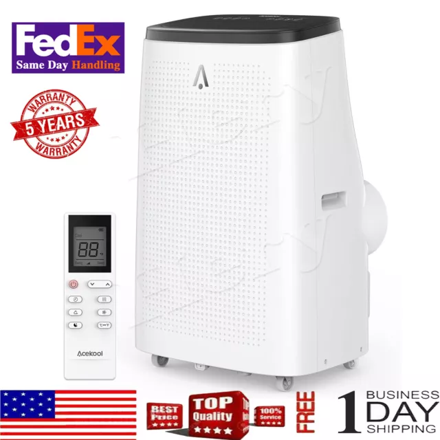 Portable Air Conditioner 14000 BTU 4in1 AC/Fan/Dehumidifier/Sleep 3 Speed Wind