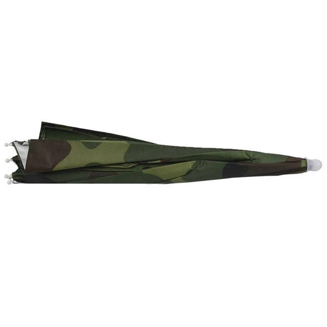 Elastic Headband Camouflage Pattern Umbrella Hat for Fishing R4V5