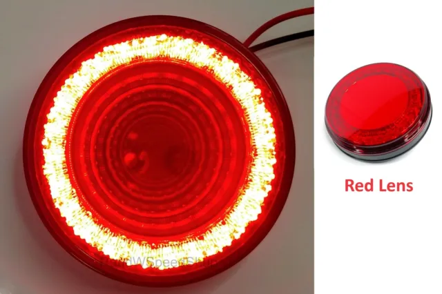 4" Round LED "MIRAGE" Stop, Turn & Tail Light - Red LED/Red Lens - S/T/T