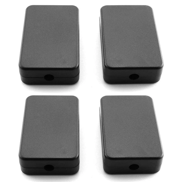 Scatola elettrica 4 pz custodia progetto plastica nera elettrica 2,16X1,38X0,59 pollici F4R1