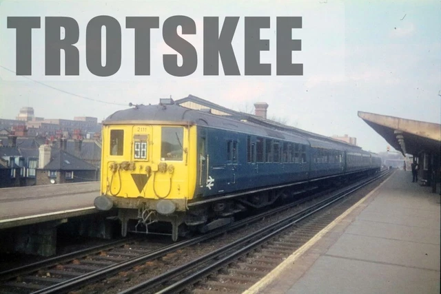 35MM SLIDE BR British Rail Electric EMU Class 401 2BIL 2111 c1970 ...