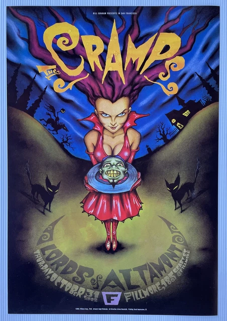 The Cramps Concert Poster 2002 F-542 Fillmore The Cramps Concert Poster 2002 F-542 Fillmore