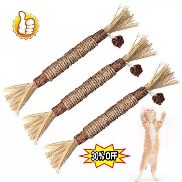 Silvervine Sticks for Cats Assorted Natural Catnip Chew Toys NEW//