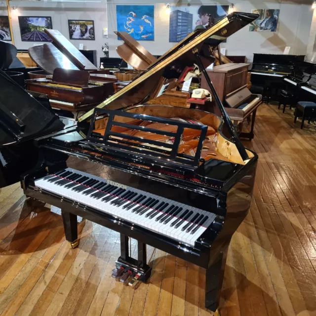 NEW Feurich 179 Black Baby Grand Piano | SHERWOOD PHOENIX PIANO SALE