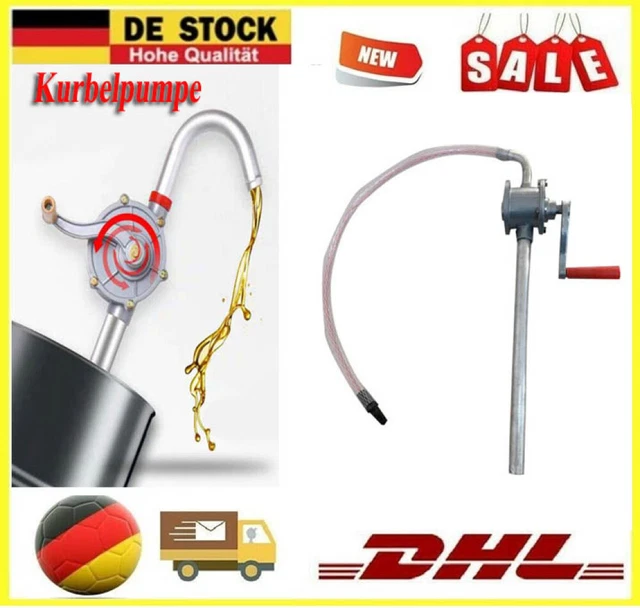 Fasspumpe Mit Hebel 28 L/min - Für Diesel, Öl, Benzin & Kerosin