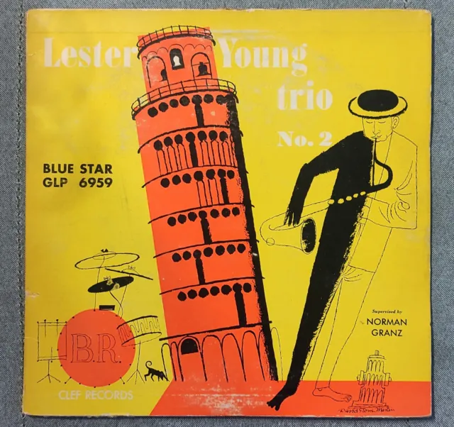 LESTER YOUNG TRIO N°.2 Blue Star Norman Granz Jazz LP 10' Rare Jazz