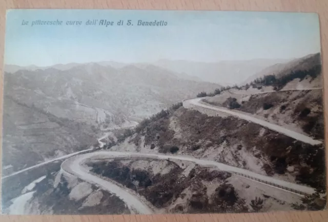 San Benedetto in alpe Portico di Romagna Pittoresca Acquarellata  bella !!!