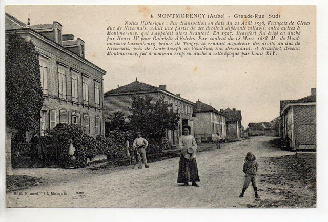MONTMORENCY Aube CPA 10 the Big Street