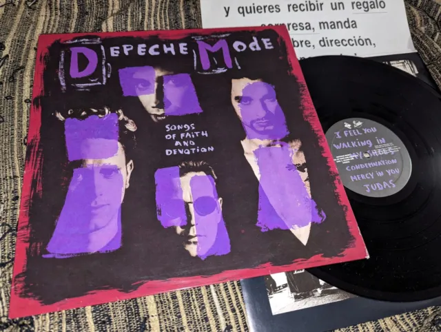 Depeche Mode Songs Of Faith & Devotion Live Rare UK 12 LP Vinyl Mute  Records