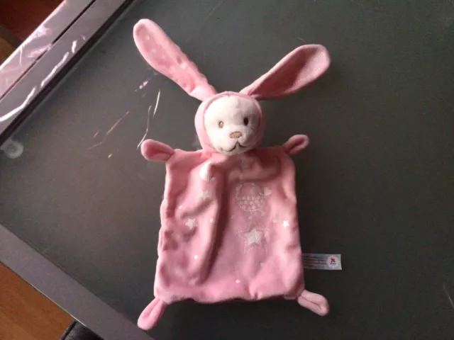 Doudou plat Ours déguisé en lapin lune étoiles SIMBA TOYS