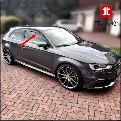 Déflecteurs de vent pluie air teintées pour Audi A3 8V 3 portes 2012-2020 S3 RS3