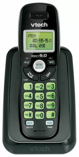 Vtech Dect 6.0 Single Handset Cordless Phone with Caller ID, Green Backlit Ke... 2