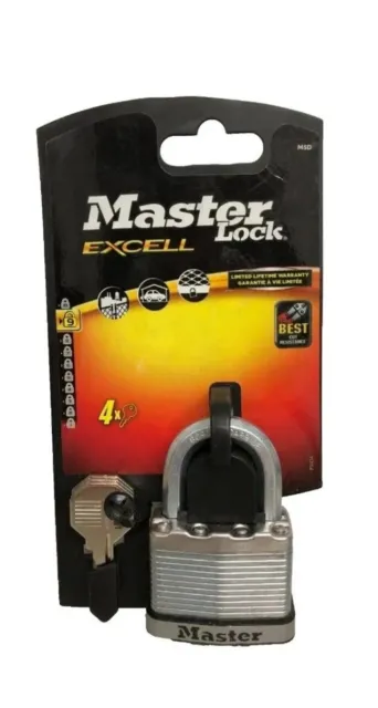 Padlock Security Pad Lock MasterLock Excell M5D Steel Level 9 4 x Keys
