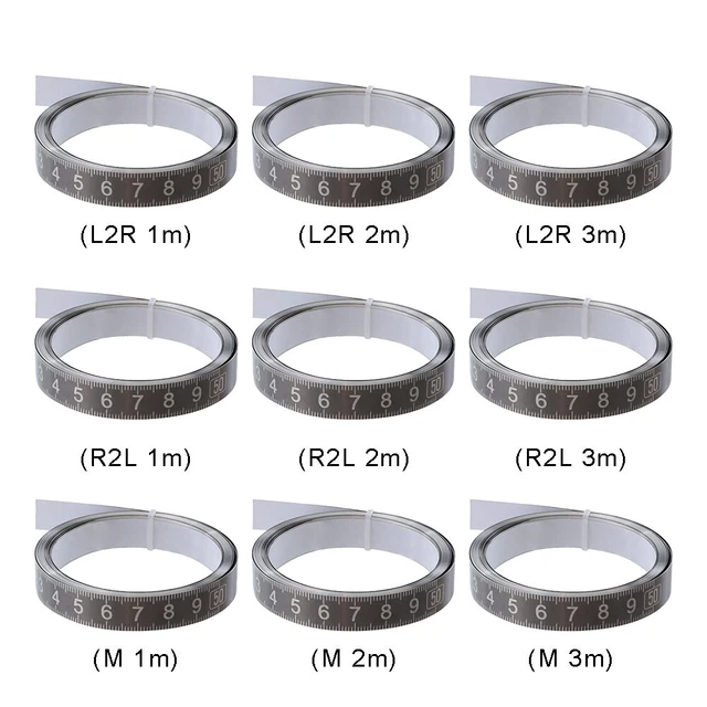 Righello Autoadesivo Metrico - Acciaio Inox, 0-1m, Per Banchi Da Lavoro E Utensili