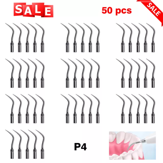 1-100pcs Dental Ultrasonic Scaler Perio Tips P4 Fit for EMS WOODPECKER Handpiece