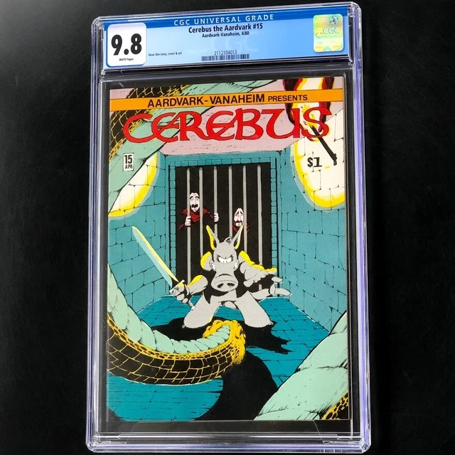 Cerebus the Aardvark #15 (1980) 💥 CGC 9.8 White Pages 💥 Rare! Dave Sim Comic