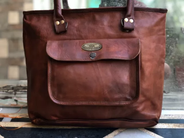 Neuf Femmes Cuir Shopping Épaule Sacoche Fourre-Tout 40.6cm Large Sac à Main