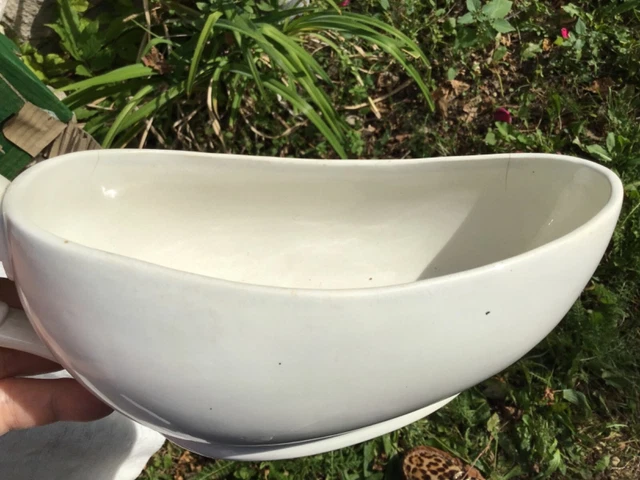 BOURDALOUE ANCIEN POT de chambre pour femme en faïence SARREGUEMINES