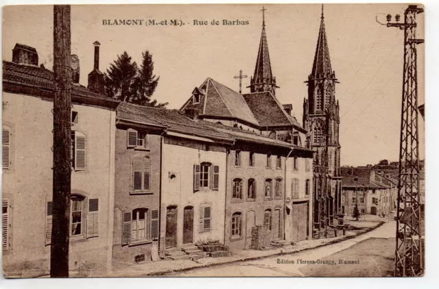 BLAMONT - Meurthe et Moselle - CPA 54 - la rue de Barbas