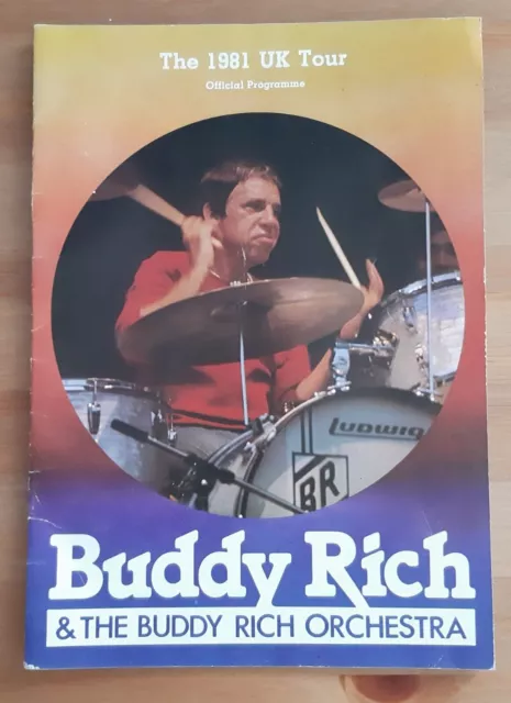 Buddy Rich & The Buddy Rich Orchestra 1981 UK Tour Programme. - FREE UK P&P.