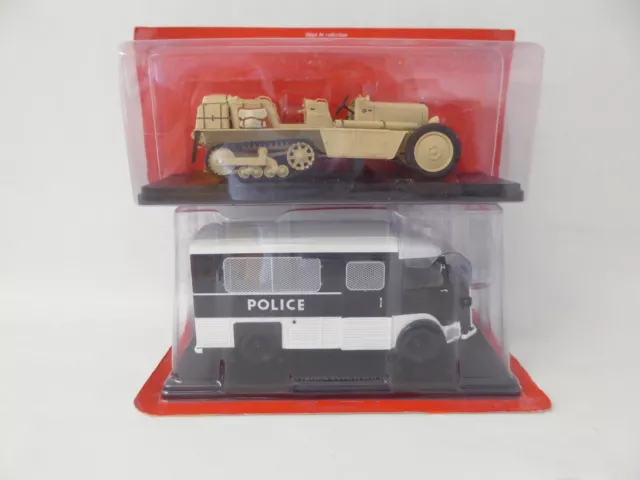 Lot de 2 Citroën 1/24 Collection Hachette IXO voiture miniature diecast CIT46