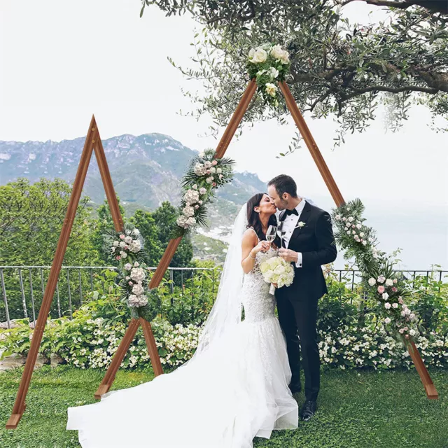 2x Wedding Arch Outdoor Backdrop Stand Garden Ceremony Flower Decorations Frame