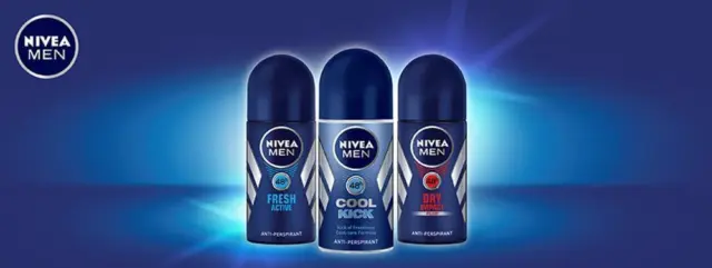 Nivea Men Cool Kick Roll-on Deodorant 48h Anti-Perspirant Cool Care Formula 25ml 2