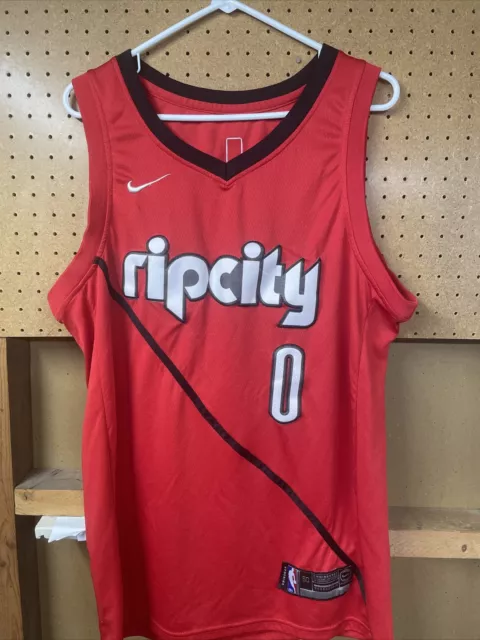 nike Damian Lillard Rip City Portland NBA Basketball Jersey 44 Blazers –  Rare_Wear_Attire